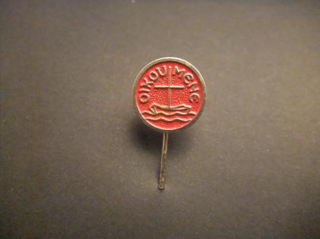 Oikoumene wereldraad van kerken religie rood